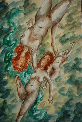 Pont - l'Abbé, Finistère.  Le soir venant, voici le ciel ...