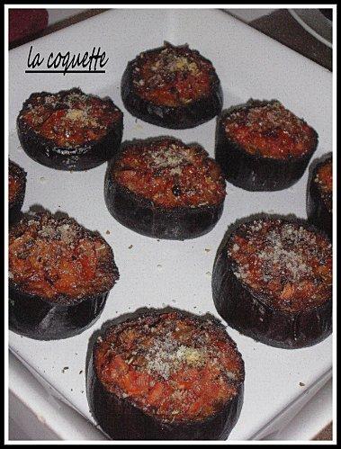 Brushitas a l'aubergine , pesto et parmesan. IMGP7152