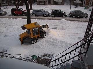 Le ballet des déneigeuses...