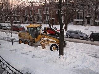 Le ballet des déneigeuses...