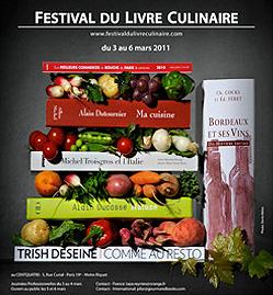 2ème festival du livre culinaire du 3 au 6 mars