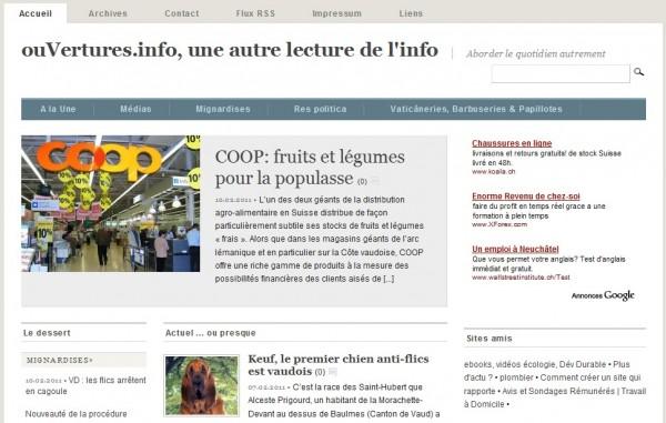 ouVertures -> Une autre lecture de l’info - blog d'information particulier...
