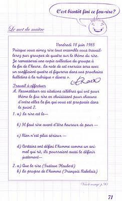 Carnet de punitions. Carnet de punitions.