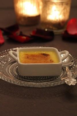 Crème brûlée au fruit de la passion , un dessert pour votre diner de St Valentin