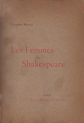 Théodore Maurer : Les Femmes de Shakespeare. Edmond Girard.