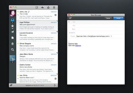 Sparrow vous simplifie Gmail sur Mac