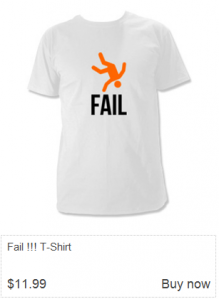 T-shirt FAIL_Laurent Marcoux T-shirts FAIL et WTF…. une idée de Charpfail.com