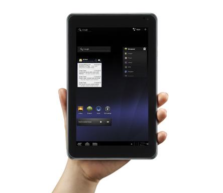 Visuels de la tablette LG Optimus Pad