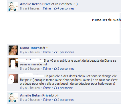 Quand Amélie et Diana se moquent d'Astrid Poubelle sur Facebook. C'est l'éclate totale !