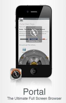 Portal, le navigateur plein écran sur iPhone...