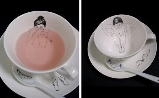 Naked girls tea