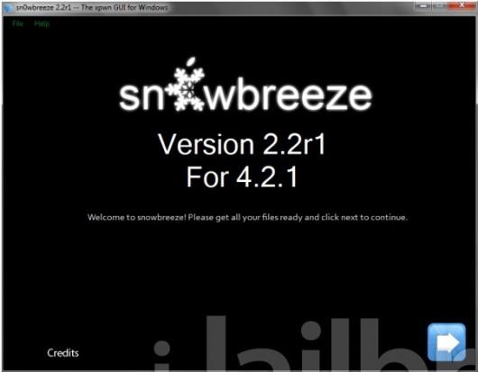 Sn0wbreeze 2.2r1 bientôt disponible pour le jailbreak iOS 4.2.1