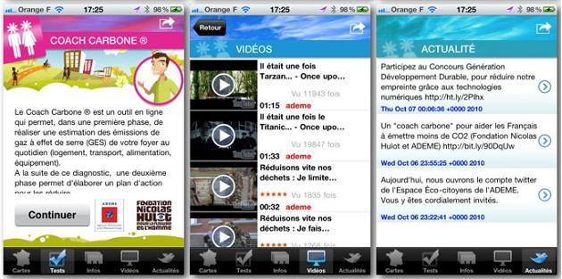 L’application eco-citoyenne Iphone de l’ADEME