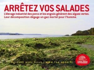 campagne FNE algues vertes Arretez vos salades