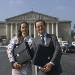 Segolene Royal Francois Hollande jeune 150x150 Hommes politiques jeunes