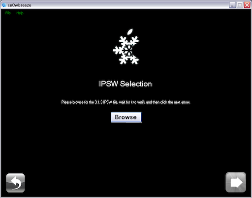 Jailbreak untethered iOS 4.2.1 – Firmwares customs sur PC, Sn0wbreeze 2.2 disponible