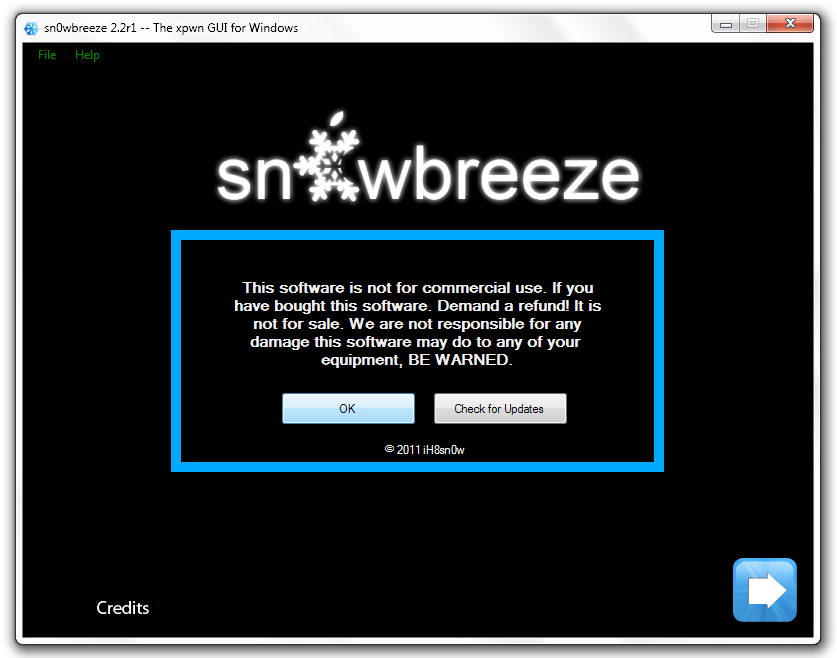 Sn0wbreeze 2.2r2 : Jailbreak iOS 4.2.1 untethered disponible sur Windows