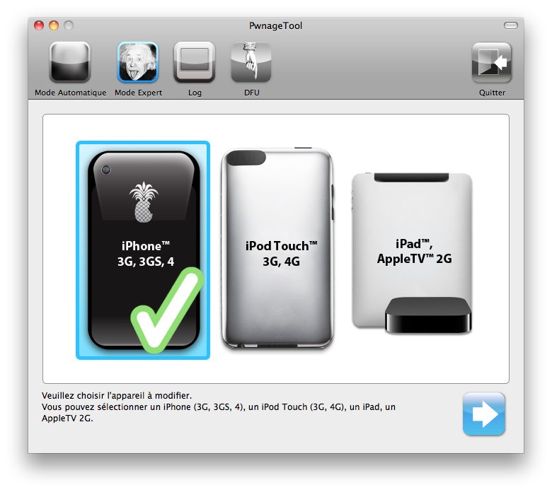 TUTO PwnageTool : Jailbreak iOS 4.2.1 iPhone 3GS/4, iPod Touch 3G/4G, iPad et Apple TV 2G