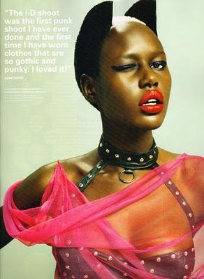 Somptueuse Adja Deng dans I-D mag (pre-spring 2011)