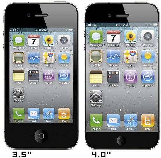 L’iPhone 5 équipé d’un écran 4 pouces pourrait ressembler à cela