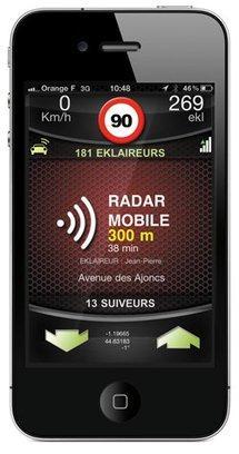 Avertisseur radar Eklaireur (Gratuit) sur iPhone!