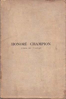 Honoré Champion (1846-1913) par Laurent Tailhade.