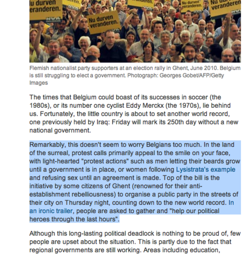The Guardian: Belgium’s 250 days without a national...