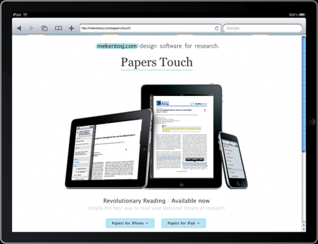 Papers Touch Mac Aficionados© Les 30 meilleurs sites d’applications iPhone et iPad