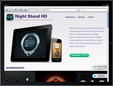 Nightstand HD Mac Aficionados© Les 30 meilleurs sites d’applications iPhone et iPad