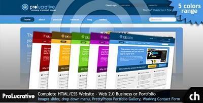 Template HTML pour un site de  business 2.0 avec plusieurs fonctionnalités