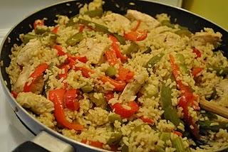 Casserole piquante au poulet et au riz