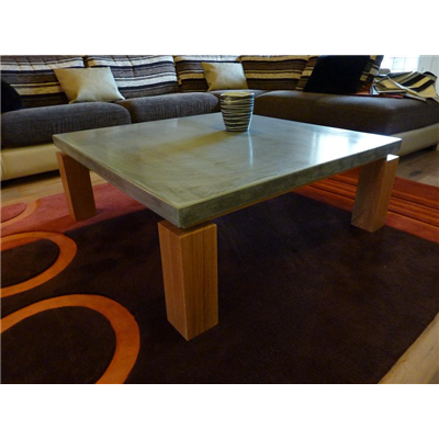 La notoriété récente du mobilier en béton ciré grâce à la table en béton design