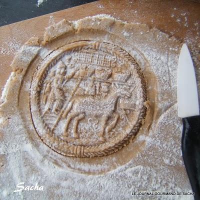 Spéculos mon premier essai avec un moule à springerle