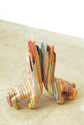 Sculptures de Haroshi avec des skateboards 10 Sculptures de Haroshi avec des skateboards