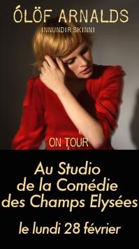 OLOF ARNALDS EN CONCERT - Concert studio de la comédie des champs elysées paris