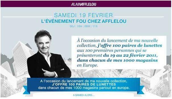 Alain Afflelou offre 100 de ses lunettes par magasin