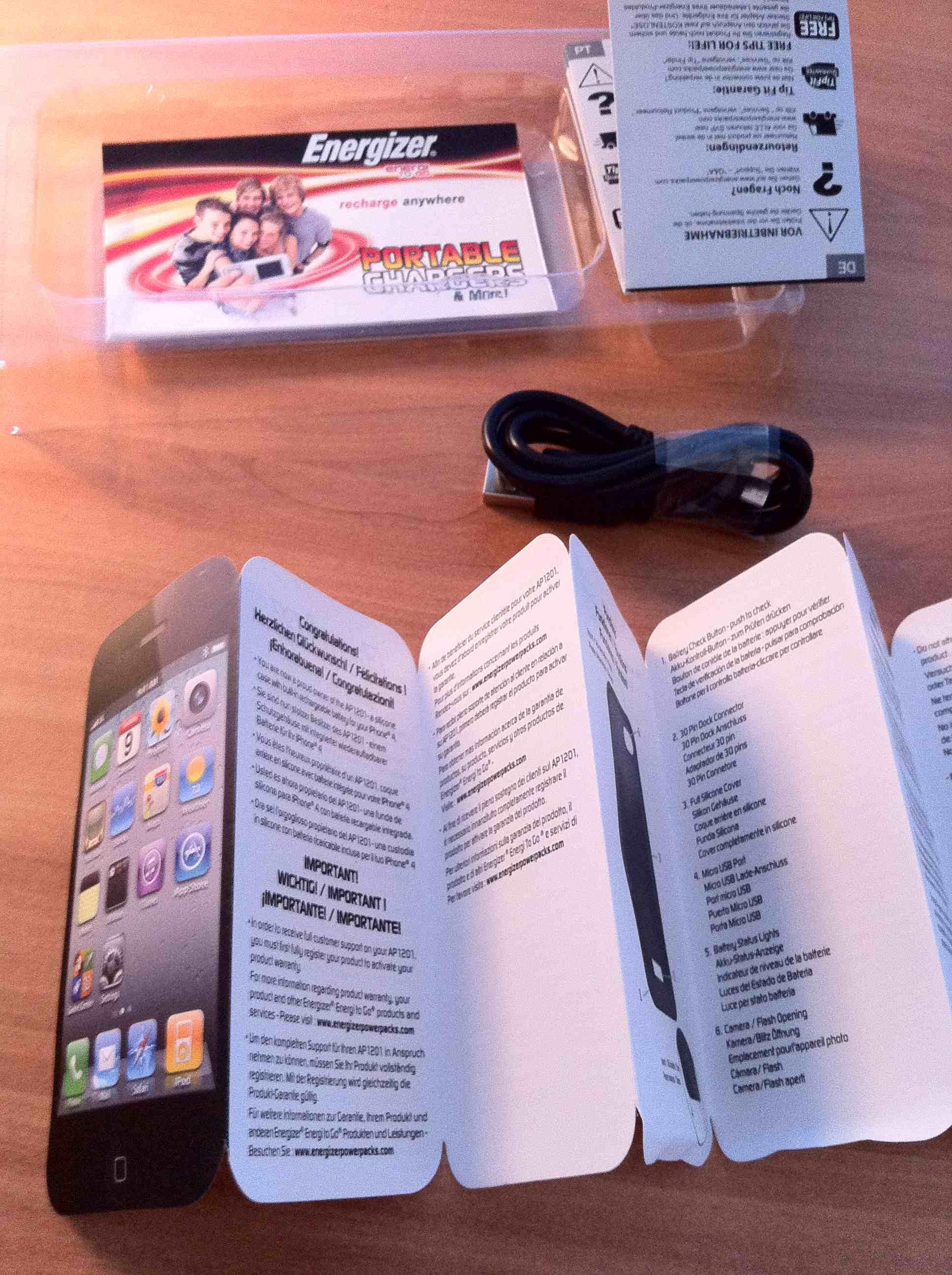 [TEST] Coque Batterie Energizer : pour que votre iPhone 4 ne sois jamais à cours de jus ;)