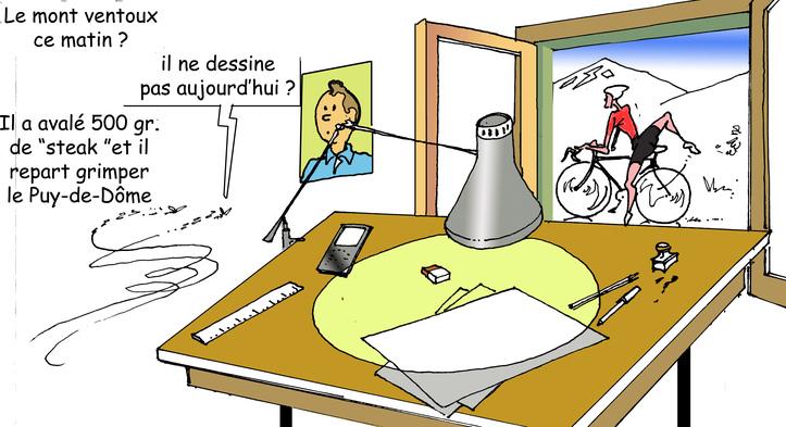 DESSIN DE PRESSE: Contador de retour dans la compétition