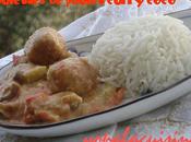 Boulettes poulet curry coco pour l'interblog