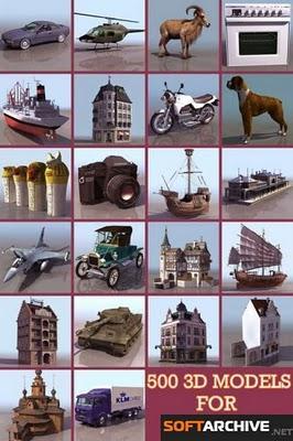 500  Modèles 3D pour 3D Max
