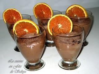 Mousse au chocolat noir à l’orange et crème d’érable