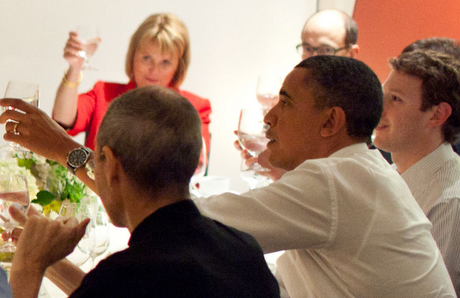 S. Jobs dîne avec B.Obama & co !