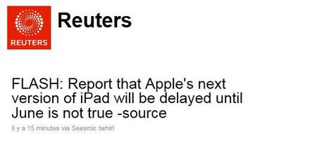 Soucis de production pour l’iPad 2, sortie en juin ?