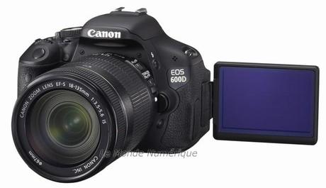 Nouvel appareil reflex Canon EOS600D 18Mp et enregistrement Full HD