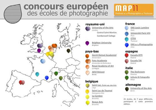 MAP 11 Concours européen des Ecoles de photographie