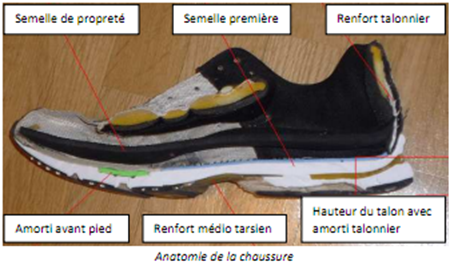 Anatomie de la chaussure