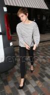 Emma Watson photographiée aujourd'hui à Londres