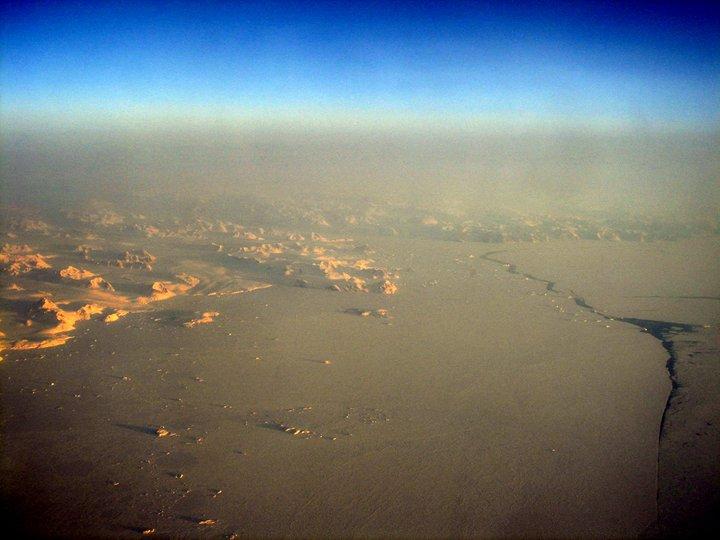 De magnifiques photos polaires : les vues d'avion de Dominique LANCASTRE.