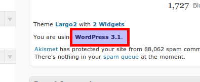 Mise à jour vers WordPress 3.1