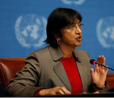 La Haute commissaire de l'ONU aux droits de l'homme, Navi Pillay (UN Photo/David McCreery)